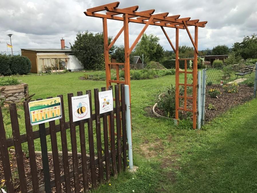 Pergola für den Eingang, selbst gebaut